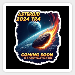 Asteroid 2024 YR4 December 2032 Asteroid Sticker